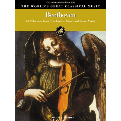 Beethoven Easy/Intermediate Piano The World's Great Classical Music 984483 – Zboží Mobilmania