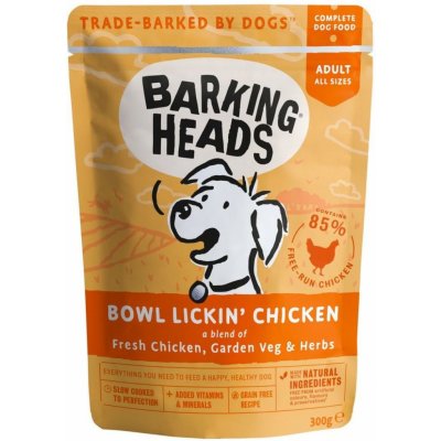 BARKING HEADS kapsička Bowl Lickin’ Chicken 300g