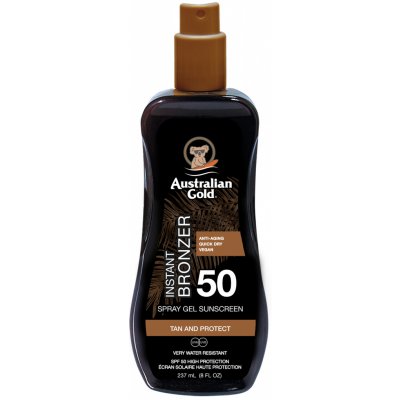 Australian Gold spray gel s bronzerem SPF50 237 ml