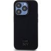 Pouzdro a kryt na mobilní telefon Apple DKNY PU Leather Stack Logo Magsafe pro iPhone 15 Pro Black