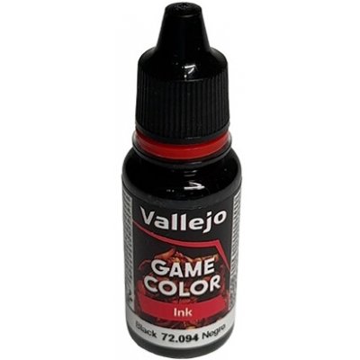 Vallejo Game Color Black Ink 72.094 18 ml – Sleviste.cz