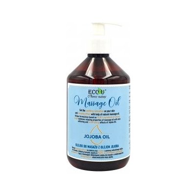 Eco-U masážní olej s jojobovým olejem 500 ml