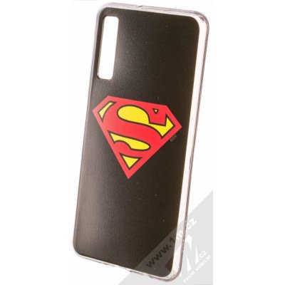 Pouzdro DC Comics Superman 002 TPU ochranné silikonové s motivem Samsung Galaxy A7 2018 černé