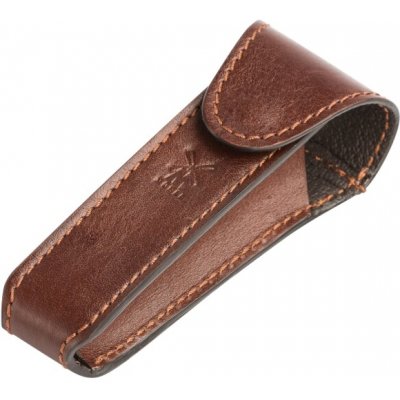 Mühle Leather Safety Razor Travel Pouch hnědý – Zboží Mobilmania
