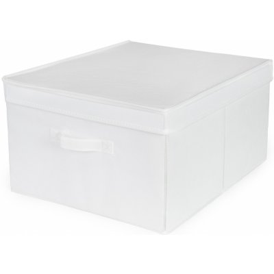 Skládací úložná kartonová krabice Compactor Wos, 40 x 50 x 25 cm, bílá RAN10902