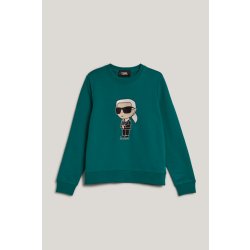 Karl Lagerfeld mikina IKONIK 2.0 KARL SWEATSHIRT zelená