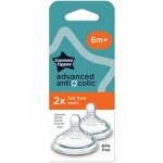 Tommee Tippee savička C2N AntiColic rychlý průtok transparent 2 ks – Zboží Dáma