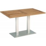 Stern Jídelní stůl Mailand, obdélníkový 130x80x74 cm, rám lakovaný hliník, deska teak – Hledejceny.cz