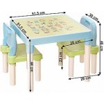 Kondela set 1+2 modrá/zelená/bílá Balto – Zboží Dáma