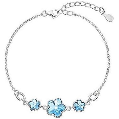 Evolution Group stříbrný s krystaly Swarovski Blue 33112.3 – Zboží Dáma