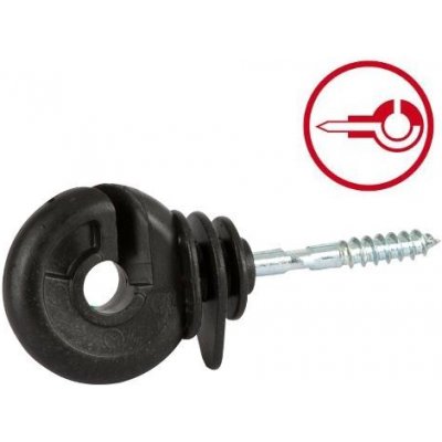 Izolátor pro elektrické ohradníky ECONOMY DS s průchozím vrutem 5 mm - jednotlivé ks – Sleviste.cz