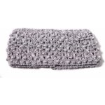 Elastická čelenka síťovaná široká tmavé barvy šedá – Zboží Dáma