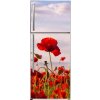 Tapety WEBLUX Samolepka na lednici fólie Anzac Day memorial poppies. Field of red poppy flowers to honour fallen veterans soldiers in battle of Anzac armistice day. Wildflowers 80 x 200 cm