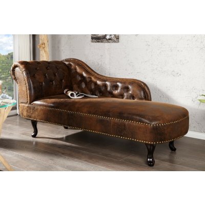Interior Chesterfield antik hnědá mikrovlákno PH21628 – Zbozi.Blesk.cz