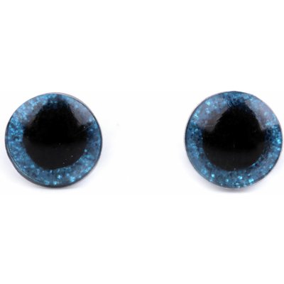 Glitrové bezpečnostní oči Ø10mm (Pár) Barva: Modrá tyrkys – Sleviste.cz