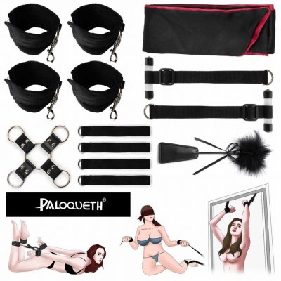 Paloqueth Bondage Set Suitable for Bed Table or Door Black – Zbozi.Blesk.cz