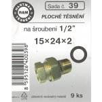 HARTMAN těsnění pryžové ploché na šroubení 1/2", sada č. 39 – Hledejceny.cz