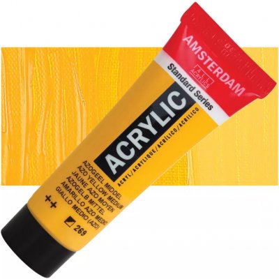 Royal Talens Amsterdam akrylové barvy 120 ml 1 ks 269 Azo yellow medium – Zboží Dáma