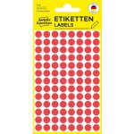 Avery Zweckform 3010 Kulaté etikety 8 mm 416 ks červené – Zboží Dáma