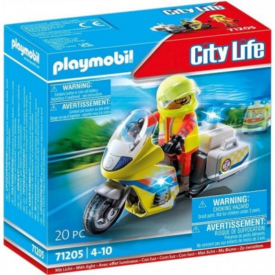 Playmobil 71205 Záchranářský motocykl s blikajícím světlem – Hledejceny.cz