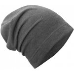 Unuo dětská čepice z teplákoviny spadená Grafitová šedá – Zboží Mobilmania