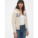 Gap Logo full zip hoodie béžová – Zboží Mobilmania