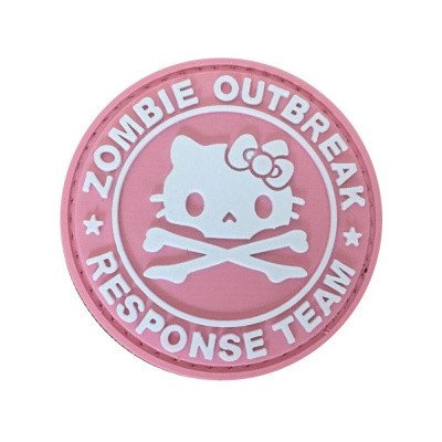 ARMED PATCHES PVC nášivka Zombie Outbreak Response Team, Pink Kitty – Zboží Mobilmania