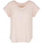 Build Your Brand tričko s prodlouženým zadním dílem Růžová – Zboží Mobilmania