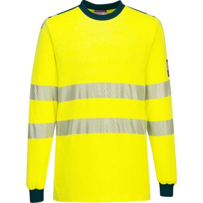 Portwest Tričko WX3 FR701 Hi-Vis odolné proti ohni dlouhý rukáv reflexní Žlutá/navy XL – Hledejceny.cz