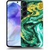 Pouzdro a kryt na mobilní telefon Samsung Picasee silikonové Samsung Galaxy A55 5G Green Gold čiré