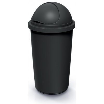 Compacta R Roller Odpadkový koš recyklovaný černý s recyklovaně černým víkem, 60 l – Zbozi.Blesk.cz