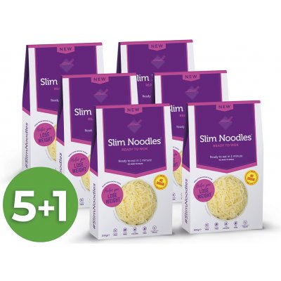 Slim Pasta konjakových nudlí bez nálevu 6 x 1,2 kg – Zbozi.Blesk.cz