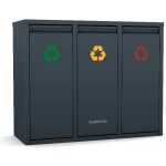 Klarstein Ordnungshüter 3, 45 l, 3 koše, bez zápachu Antracit – Zboží Dáma