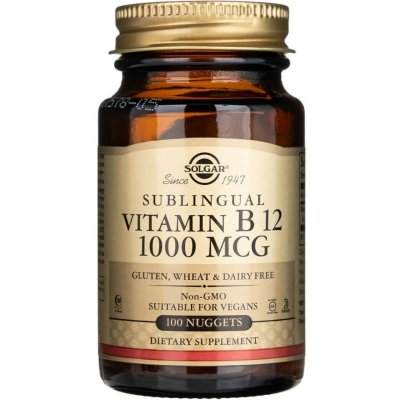 Solgar Vitamín B12 1000 mcg 100 kapslí – Hledejceny.cz