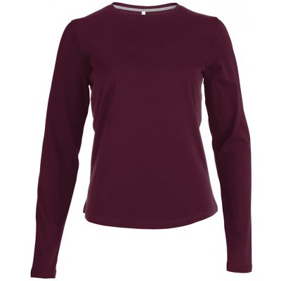 Tričko Kariban Long Vínová – Zboží Dáma