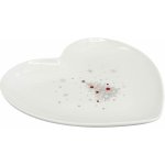 by inspire Talíř Srdce Koleda 20cm bílá/červená/šedá – Hledejceny.cz