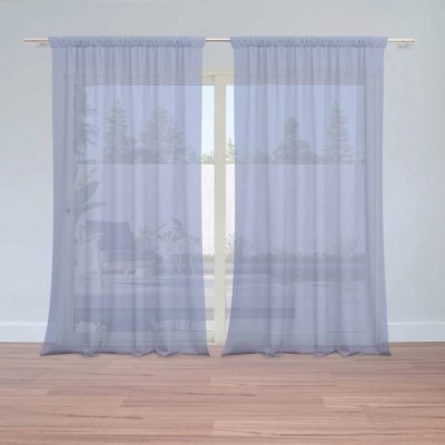 Záclony Fialově modrá: 2 ks - 150x250 cm - Sablio – Hledejceny.cz