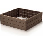 Vyvýšený záhon Prosperplast BASE WOODY hnědý 75,6 cm – Zboží Mobilmania
