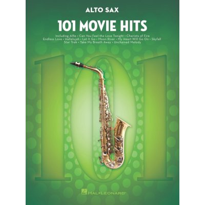 Hal Leonard 101 Movie Hits for Alto Saxophone Noty – Zboží Mobilmania