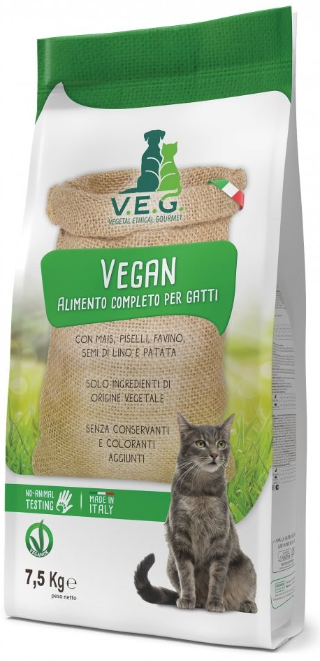 Vegan Cat rostlinné kompletní krmivo pro kočky 7,5 kg