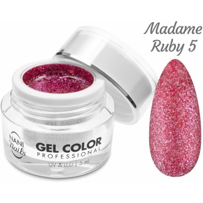 NANI UV/LED gel Glamour Twinkle Madame Ruby 5 ml – Zboží Mobilmania