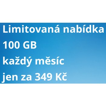 DATOVÁ SIM 100GB jen za 349 Kč měsíčně od O2 bez úvazku!