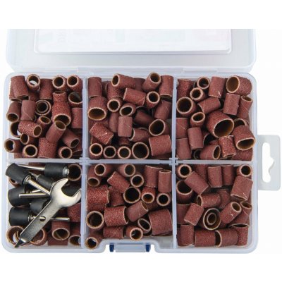 Valce brúsne pre priamu brúsku, 350ks, zrnitosť 80/120/240, EXTOL PREMIUM – Zboží Dáma