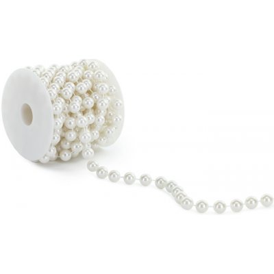 Dekorační perličky na šňůře PERLEŤOVÉ, 12mm x 5m – Zbozi.Blesk.cz