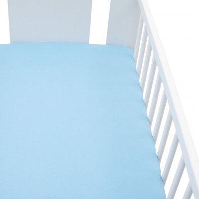 New Baby Jersey prostěradlo do postýlky modré 120x60 – Zboží Mobilmania
