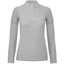 B&C s dlouhým rukávem PWI13 Heather Grey