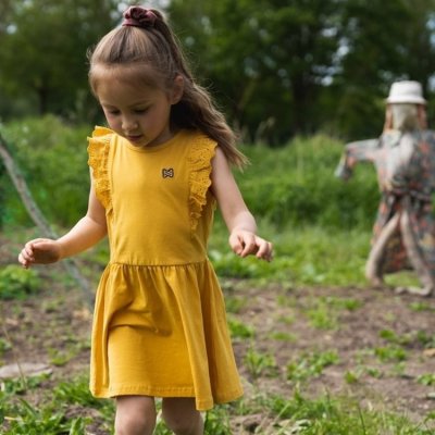 Koko Noko dívčí letní šaty T46990 žlutá – Zboží Mobilmania