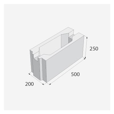 Ztracené bednění 20, 20x25x50 cm – Zboží Mobilmania