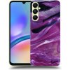 Pouzdro a kryt na mobilní telefon Samsung Picasee silikonové Samsung Galaxy A05s Purple glitter čiré