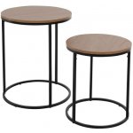 Homestyling KO-NB1510050 kulatá sada borovice světlá 2 ks – Zboží Dáma